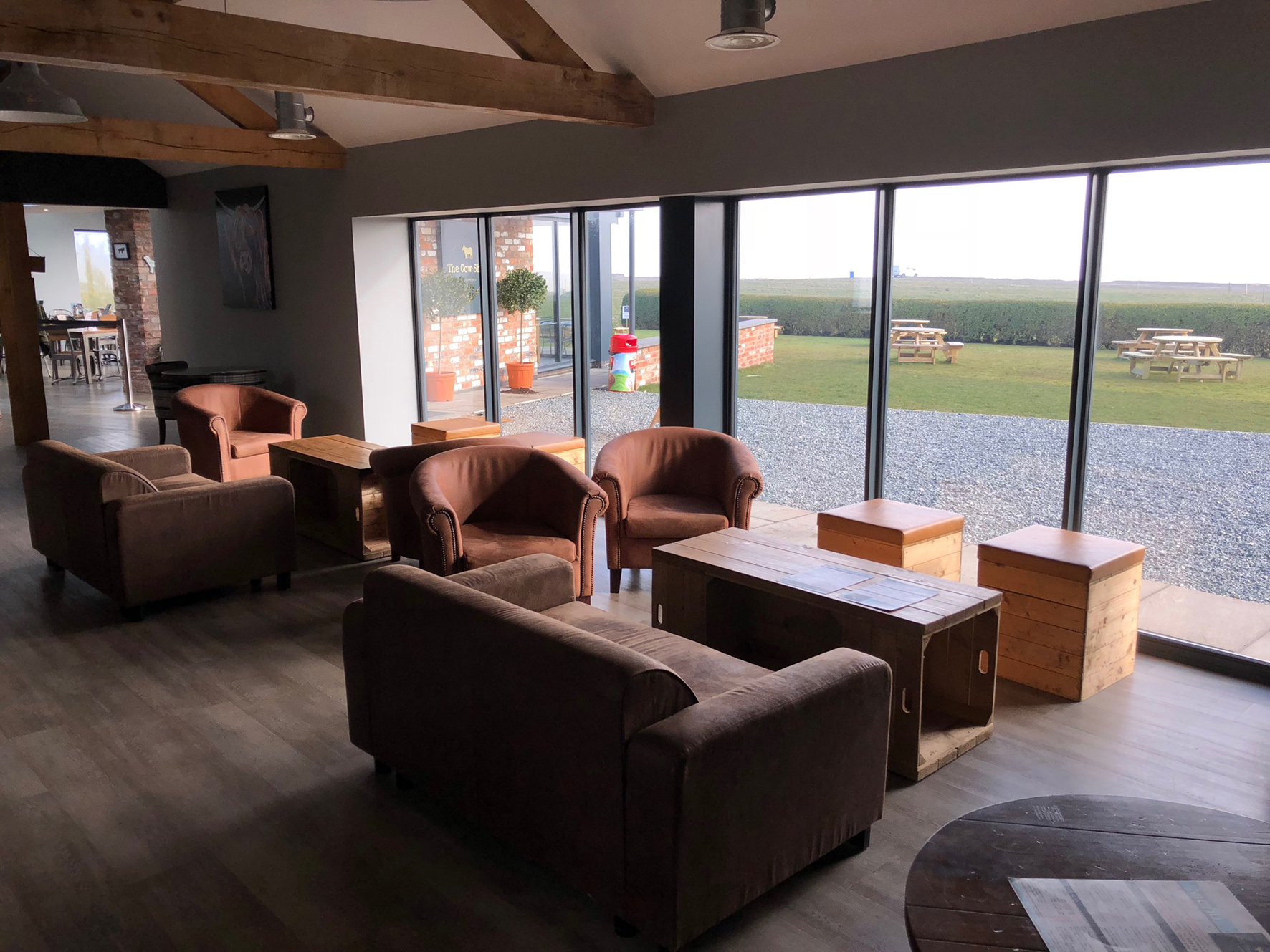 Cowshed lounge Seating